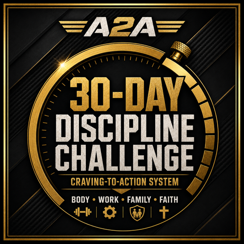 A2A 30-Day Discipline Challenge digital workbook cover